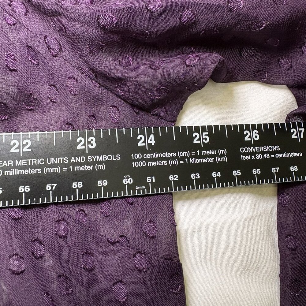 CJ Banks Womens Blouse Size 1X Purple‎ Lace Sheer Boho Fairy Whimsigoth - Picture 10 of 12